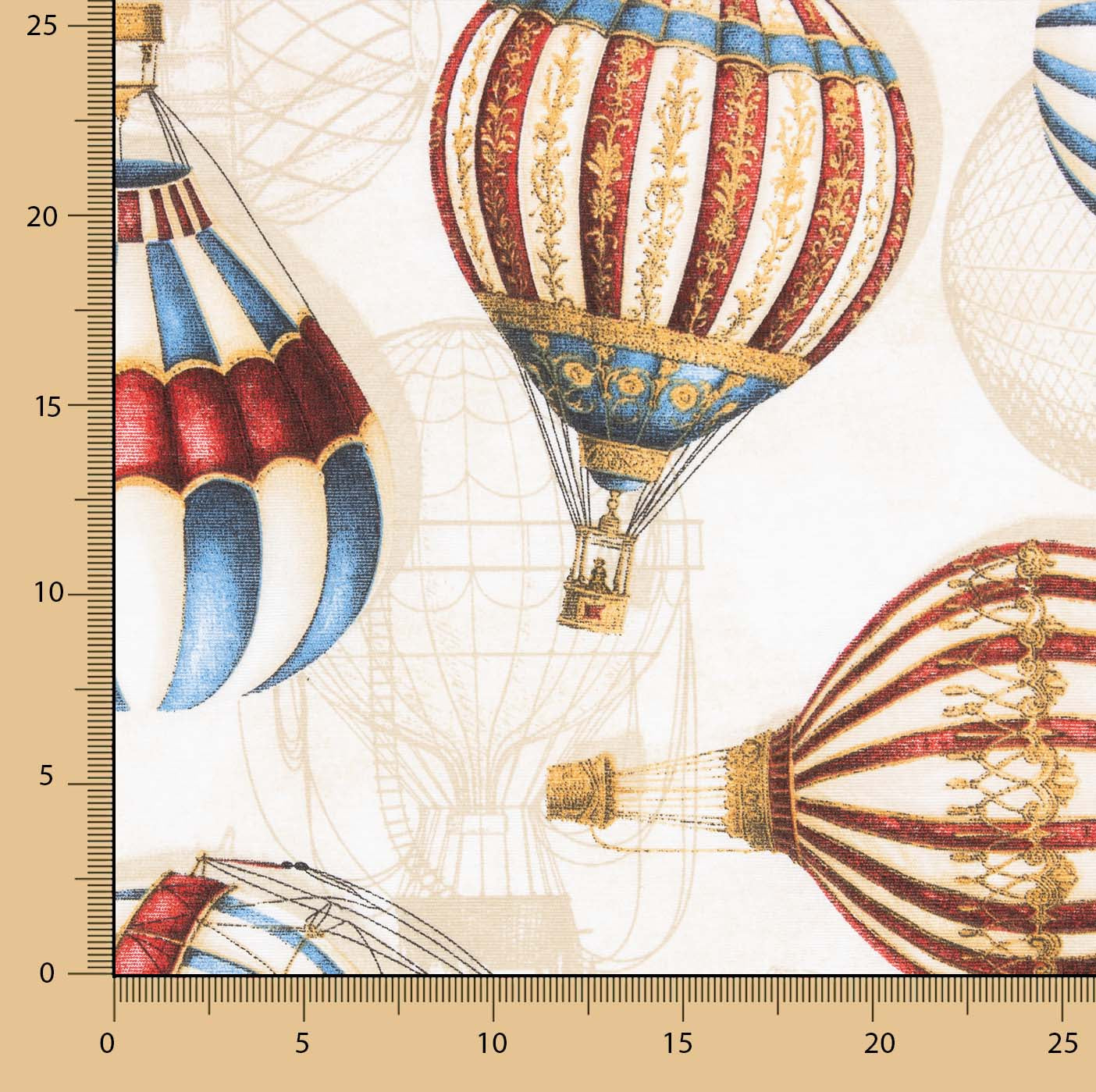 Vintage Heißluftballon Druck Leinwand - Ribes y Casals