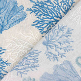 Stoffrest bedruckt Marineblau Korallenblau – verschiedene Maße x Breite 280 cm - Ribes y Casals