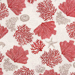 Bedrucktes Segeltuch Marine Korallenrot - Ribes y Casals
