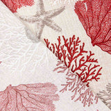 Bedrucktes Segeltuch Marine Korallenrot - Ribes y Casals