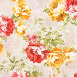 Bedrucktes Segeltuch mit Blumenmuster Provence Rot - Ribes y Casals