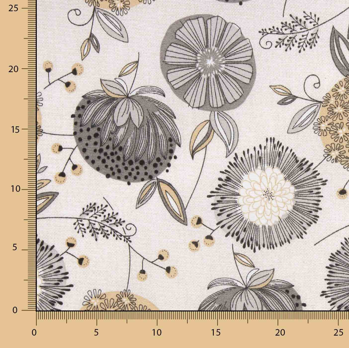 Nordische Blumen bedruckte Leinwand - Ribes y Casals