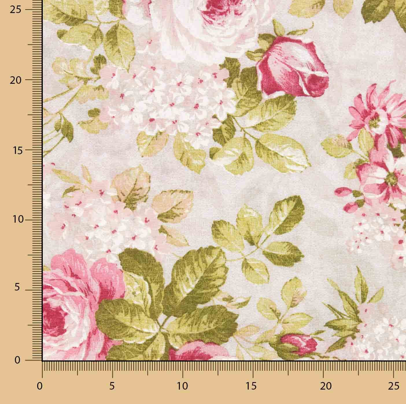 Romantische Blumen bedruckte Leinwand - Ribes y Casals