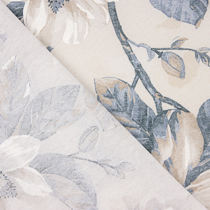 Bedrucktes Canvas mit Aquarellmuster in Blau und Beige - Ribes y Casals