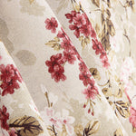 Canvas mit romantischem Blumenmuster in Rosa und Dunkelrot - Ribes y Casals
