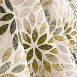 Bedrucktes Canvas mit grünem Blättermuster und Blattrosen - Ribes y Casals