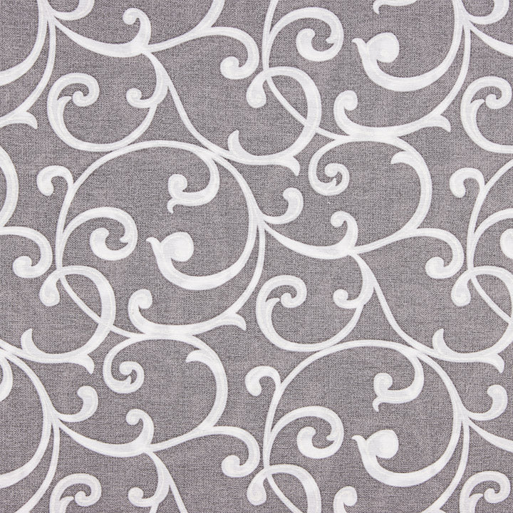 Canvas mit grauem und weißem Zierzweig-Motiv - Ribes y Casals