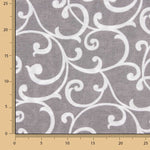 Canvas mit grauem und weißem Zierzweig-Motiv - Ribes y Casals