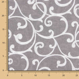Canvas mit grauem und weißem Zierzweig-Motiv - Ribes y Casals