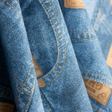 Bedruckte Denim-Leinwand Denim-Jeans - Ribes y Casals