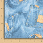 Bedruckte Denim-Leinwand Denim-Jeans - Ribes y Casals