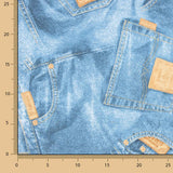 Bedruckte Denim-Leinwand Denim-Jeans - Ribes y Casals