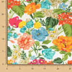 Viskose mit leuchtendem Frühlingsblumenmuster - Ribes y Casals