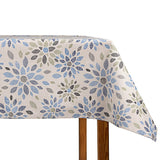 Tischdecke mit Blumenmuster, blaues Mosaik, beschichtet - Ribes y Casals