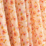 Bambula Polyester mit Wildblumenmuster in Pfirsich - Ribes y Casals