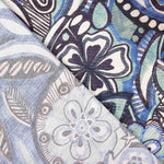 Artistic Kaschmir Viskose Satin Artistic Blau - Ribes y Casals