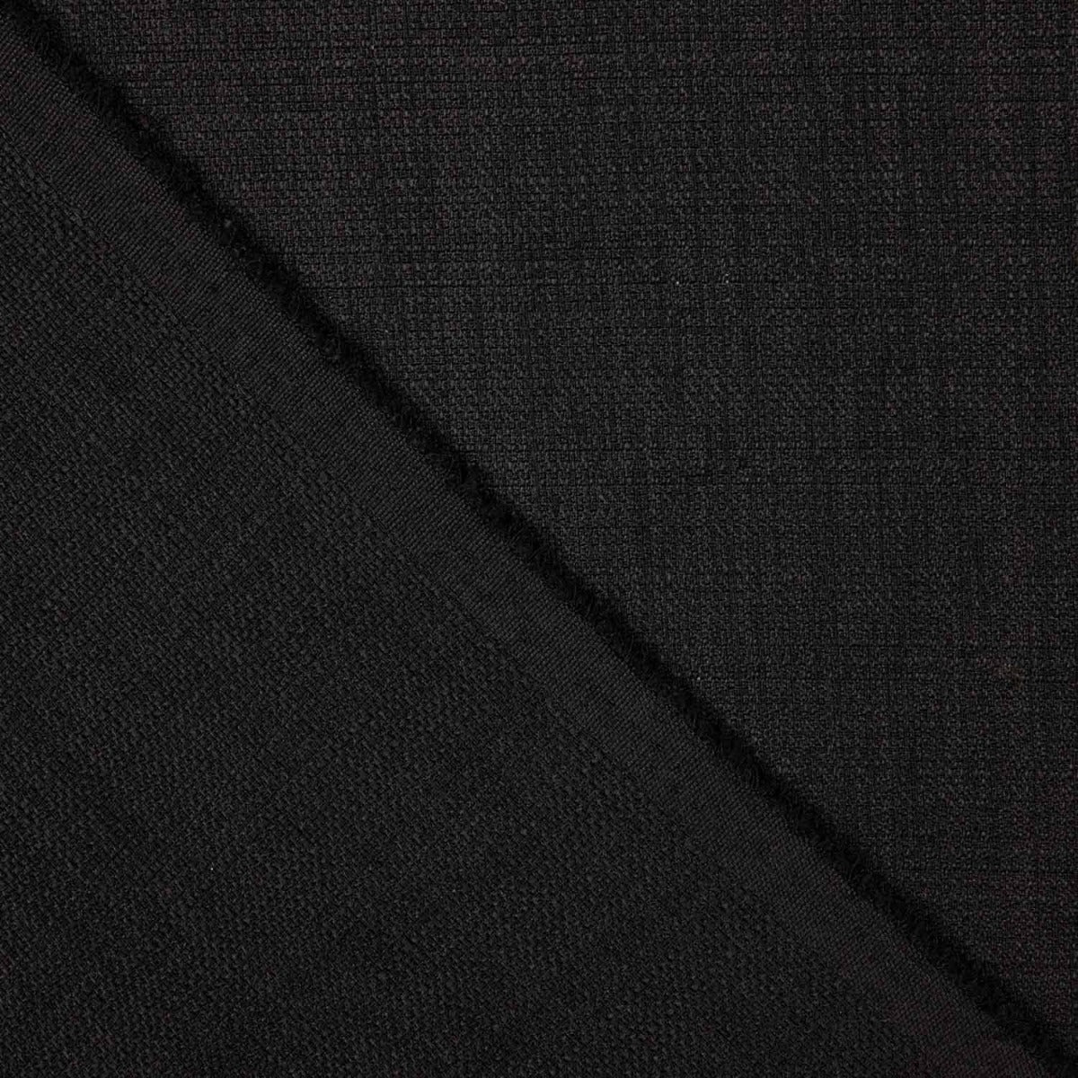 Rustikaler schwarzer Semihilo-Stoffrest – verschiedene Maße, Breite 145 cm - Ribes y Casals