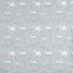Safari Aqua Bedruckter Perkal - Ribes y Casals