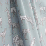Safari Aqua Bedruckter Perkal - Ribes y Casals