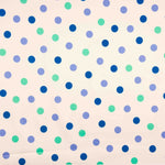 Fama Strecht Glänzend Lila Polka Dots - Ribes y Casals