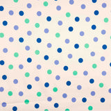 Fama Strecht Glänzend Lila Polka Dots - Ribes y Casals