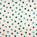 Fama Strecht Glitter Polka Dots Blau - Ribes y Casals
