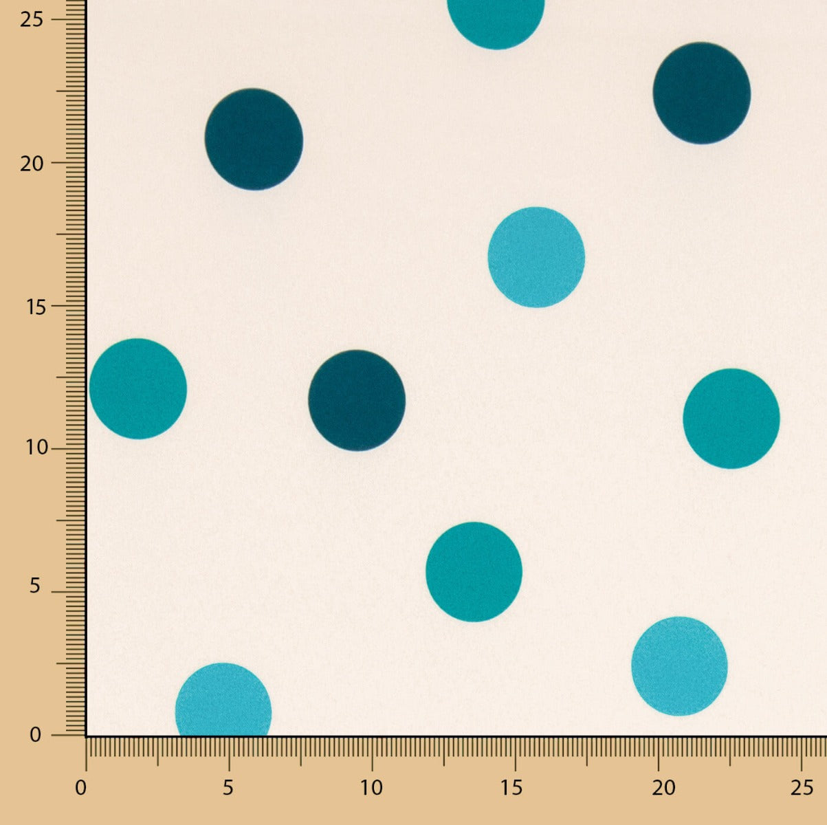 Fama Strecht Glitter Polka Dots Blau - Ribes y Casals