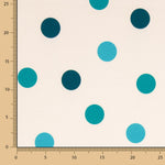 Fama Strecht Glitter Polka Dots Blau - Ribes y Casals