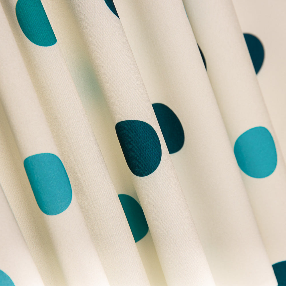 Fama Strecht Glitter Polka Dots Blau - Ribes y Casals