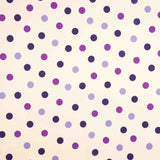Fama Strecht Glitter Polka Dots Violett - Ribes y Casals