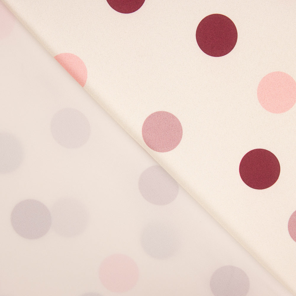 Fama Strecht Glitter Polka Dots Magenta - Ribes y Casals