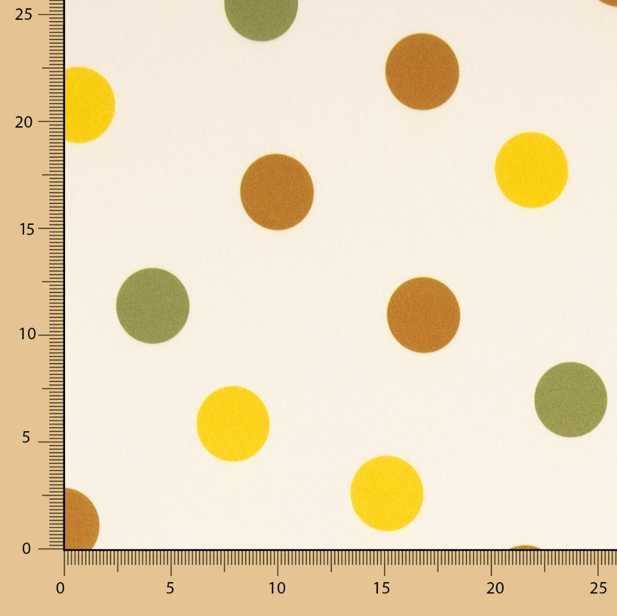 Retal Fama Strecht Shiny Oil Polka Dots - Verschiedene Größen x Breite 140 cm - Ribes y Casals
