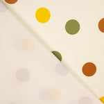 Retal Fama Strecht Shiny Oil Polka Dots - Verschiedene Größen x Breite 140 cm - Ribes y Casals