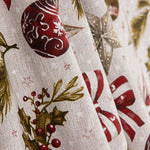 Bedrucktes Canvas „Weihnachten – Kugeln und Schleifen“ - Ribes y Casals