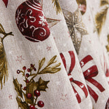 Bedrucktes Canvas „Weihnachten – Kugeln und Schleifen“ - Ribes y Casals