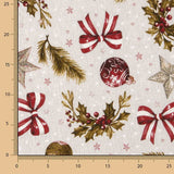 Bedrucktes Canvas „Weihnachten – Kugeln und Schleifen“ - Ribes y Casals