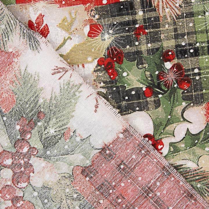 Bedrucktes Canvas mit Weihnachtsmotiv im schottischen Patchwork-Stil - Ribes y Casals