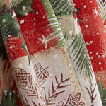 Bedrucktes Canvas mit Weihnachtsmotiv im schottischen Patchwork-Stil - Ribes y Casals