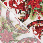 Bedrucktes Canvas „Weihnachten – Medaillons – Weihnachtsmann“ - Ribes y Casals