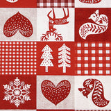 Bedrucktes Canvas „Weihnachten“ im nordischen Patchwork-Stil - Ribes y Casals