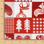 Bedrucktes Canvas „Weihnachten“ im nordischen Patchwork-Stil - Ribes y Casals