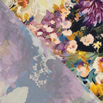 Satin mit gelbem Dahlienmuster - Ribes y Casals