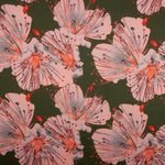 Satin mit Hibiskus-Muster - Ribes y Casals