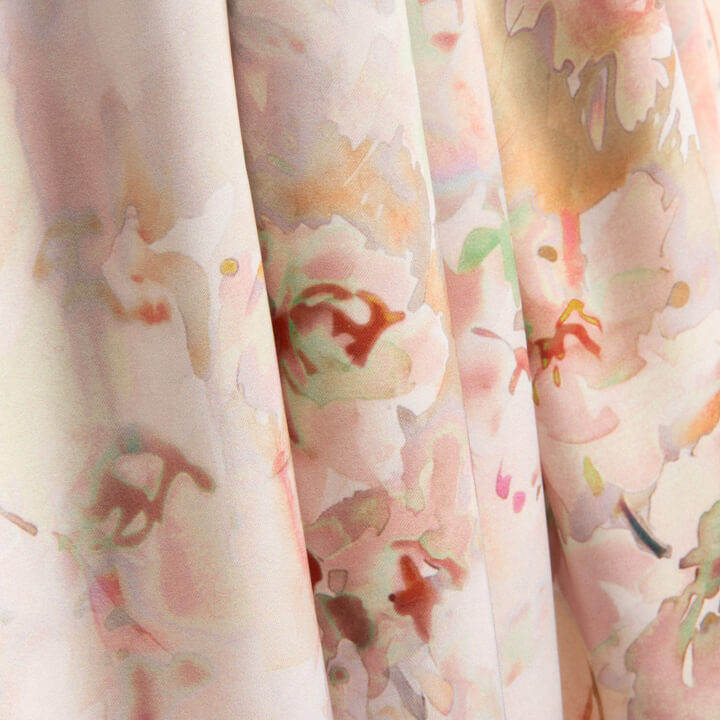 Bedruckter Satin „Lily“ - Ribes y Casals