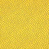 Krepp-Polka-Dots Schwarz 7mm Gelb - Ribes y Casals