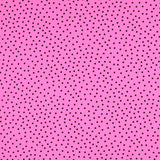 Krepp-Polka-Dots Schwarz 7mm Fuchsia - Ribes y Casals