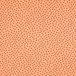 Krepp-Polka-Dots Schwarz 7mm Tangerine - Ribes y Casals