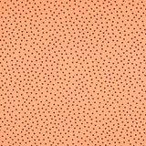 Krepp-Polka-Dots Schwarz 7mm Tangerine - Ribes y Casals