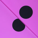 Crepe Polka Dots Schwarz 55mm Violett - Ribes y Casals