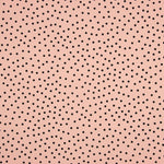 Krepp-Polka-Dots Schwarz 7mm Rosa - Ribes y Casals